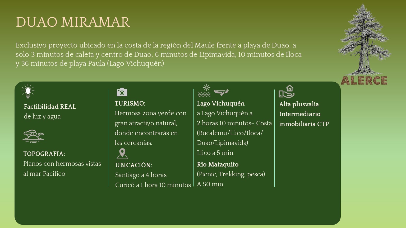 Duao Miramar — imagen 1 en Licantén | Alerce Inmobiliaria
